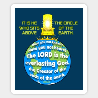 He is LORD of the Earth Sticker